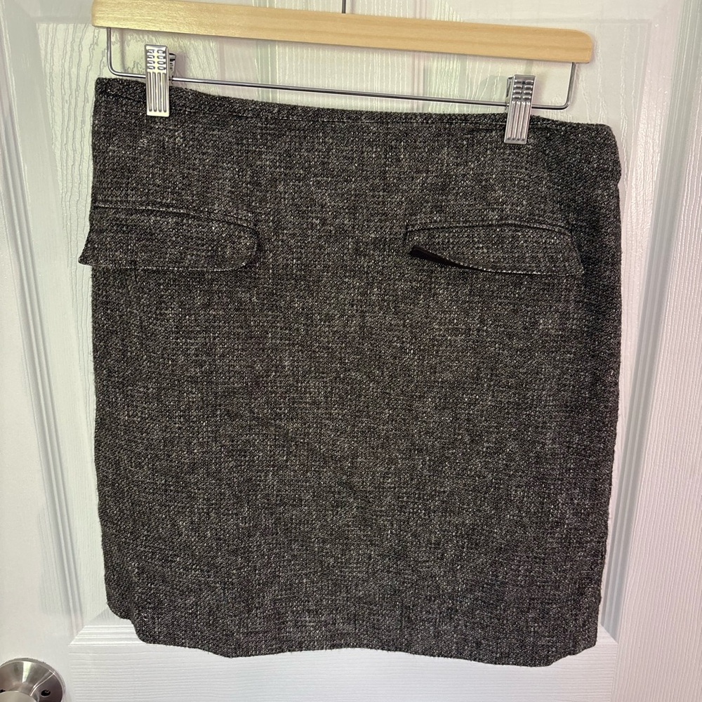 Ann Taylor Gray Pencil Mini Skirt for Casual Wear